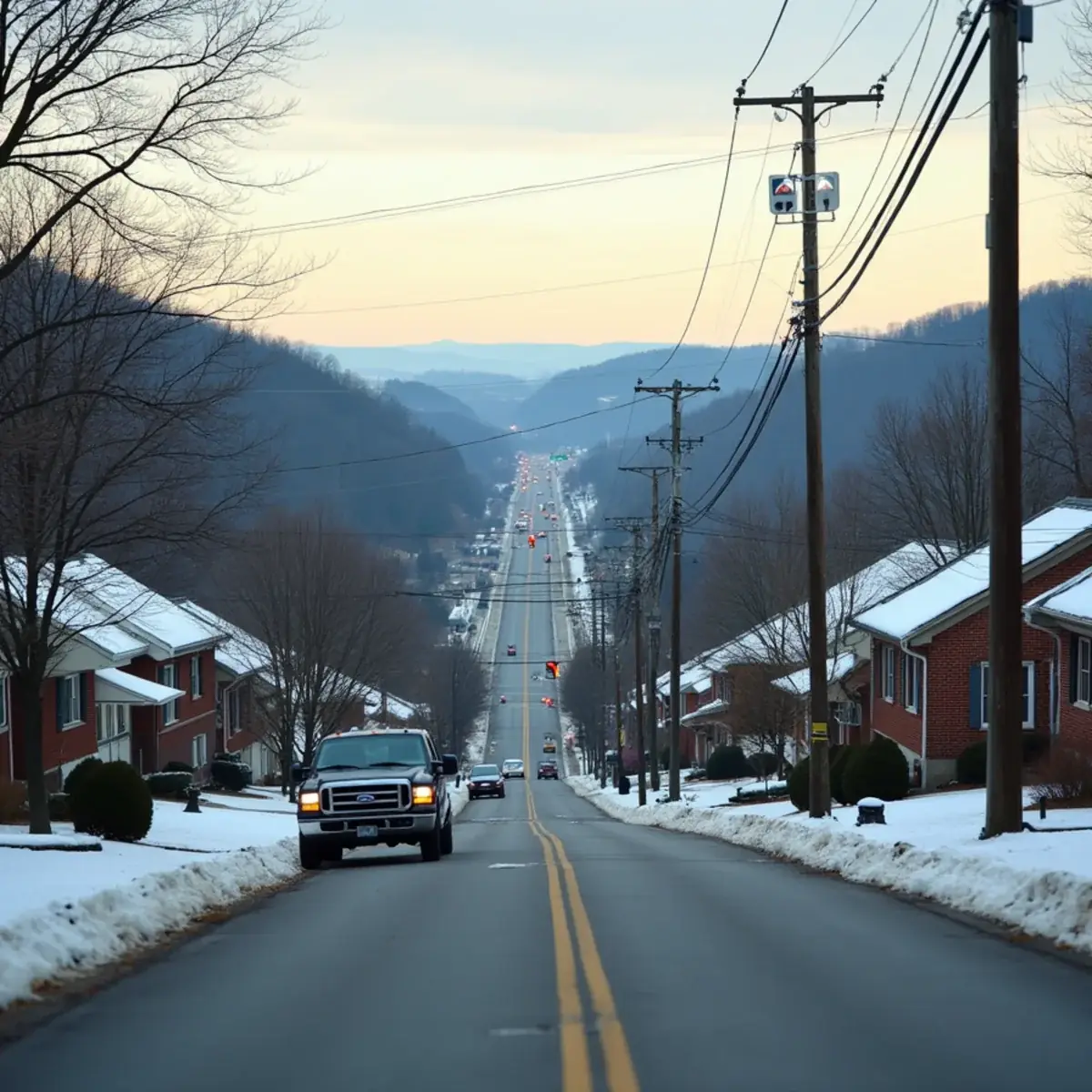 Subdivision of 1960s ranch homes near the Route 22 corridor in Monroeville, PA